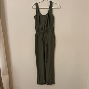 GAP Dark Green Sleeveless Jumpsuit